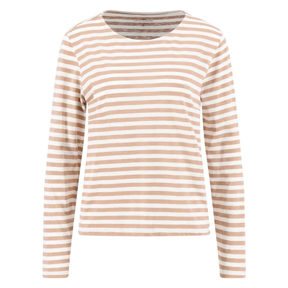 

Футболка с длинным рукавом Fynch Hatton 25146133, коричневый