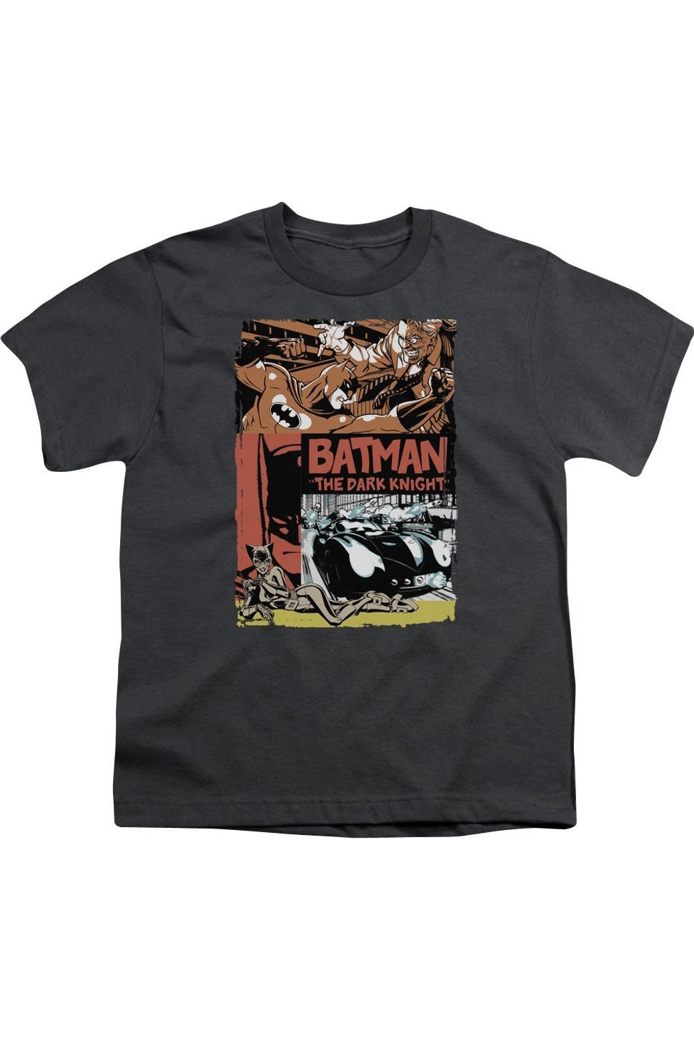 

Футболка с коротким рукавом для детей с постером из старого фильма про Бэтмена Gildan, Charcoal