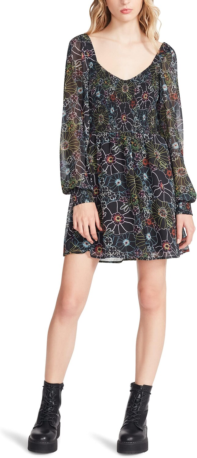 

Раскрась мне счастливое платье Steve Madden, цвет Black Multi