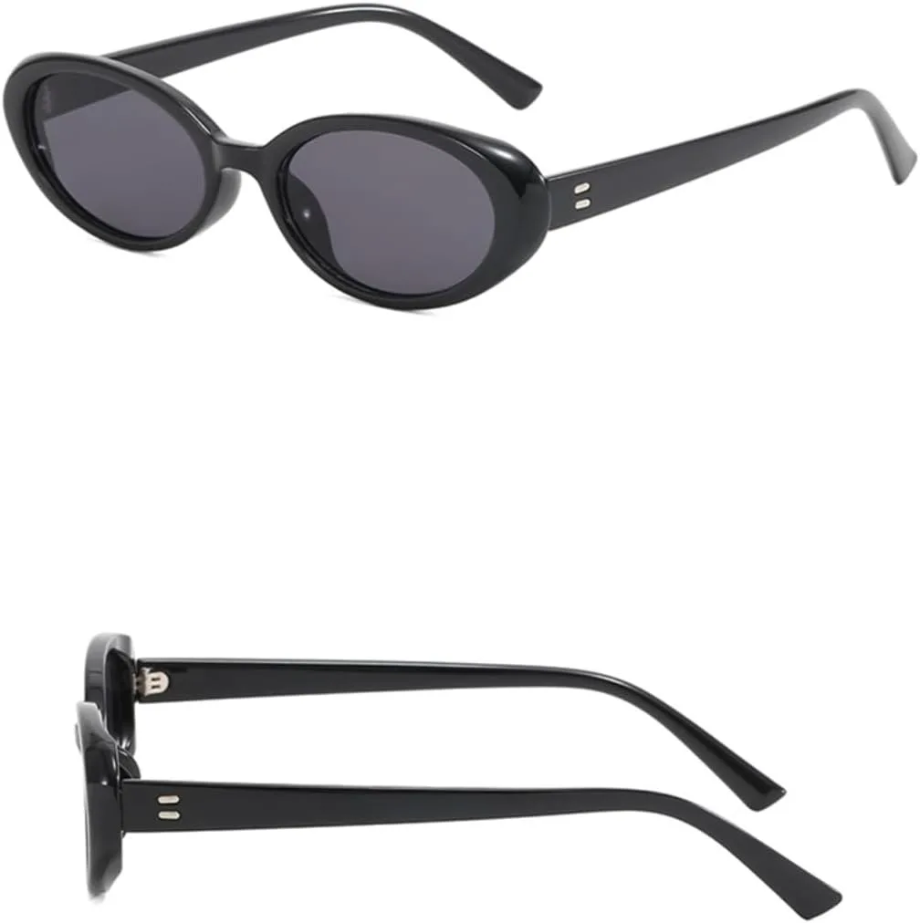 

Модные маленькие овальные солнцезащитные очки для женщин и мужчин с заклепками, ретро-очки, роскошные солнцезащитные очки UV400 для женщин SZVVBKK, Leopard Gray