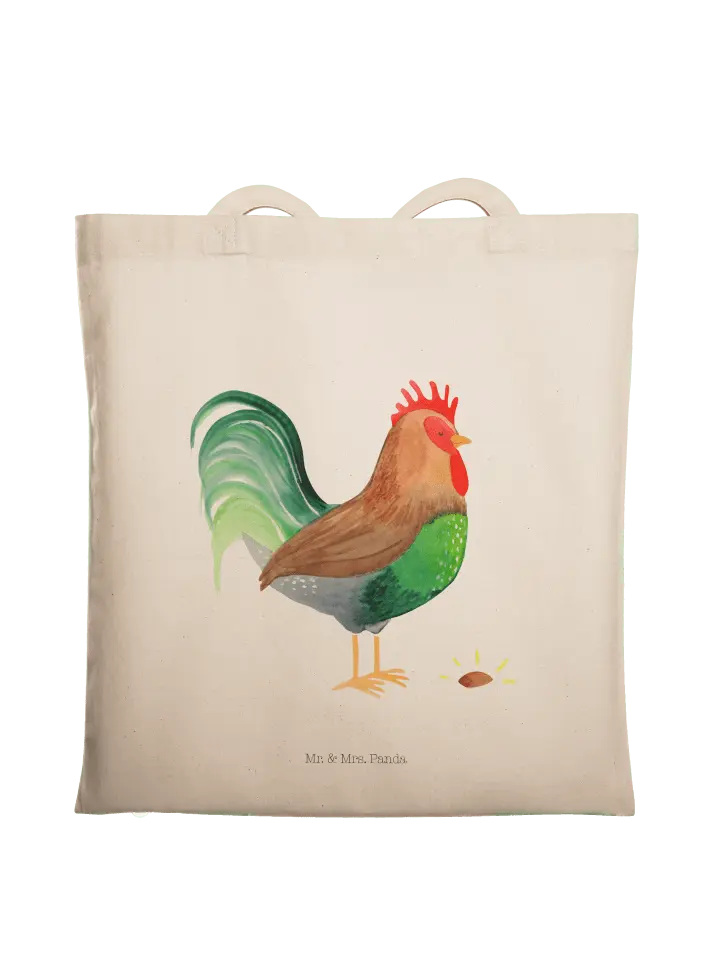 

Сумка для переноски Mr & Mrs Panda Hahn Korn ohne Spruch, кремовый