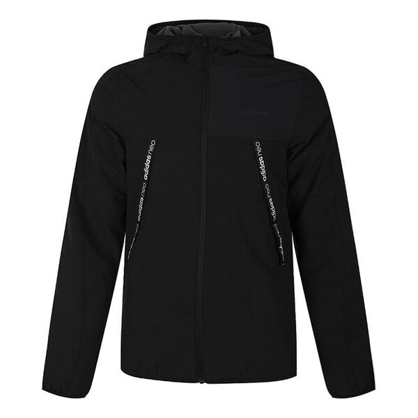 

Куртка adidas neo Sports Windproof Hooded Jacket Black, черный