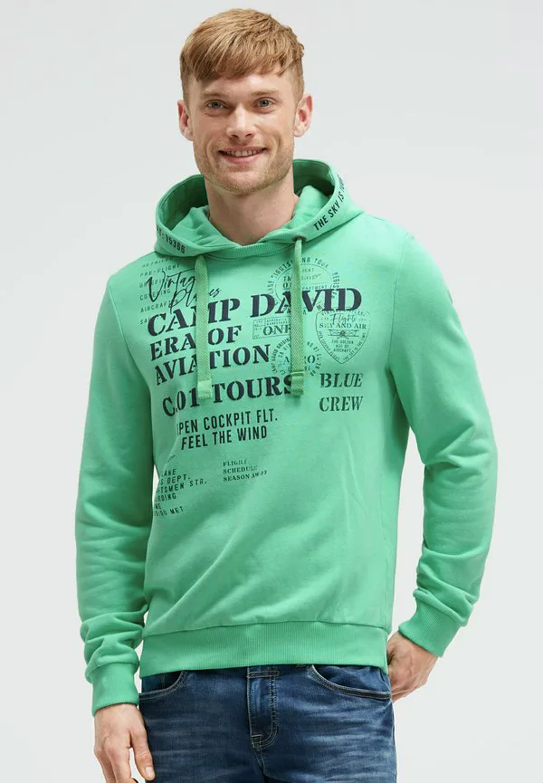 

Толстовка mit с объемным принтом Camp David, Flight Green, Зеленый, Толстовка mit с объемным принтом Camp David, Flight Green