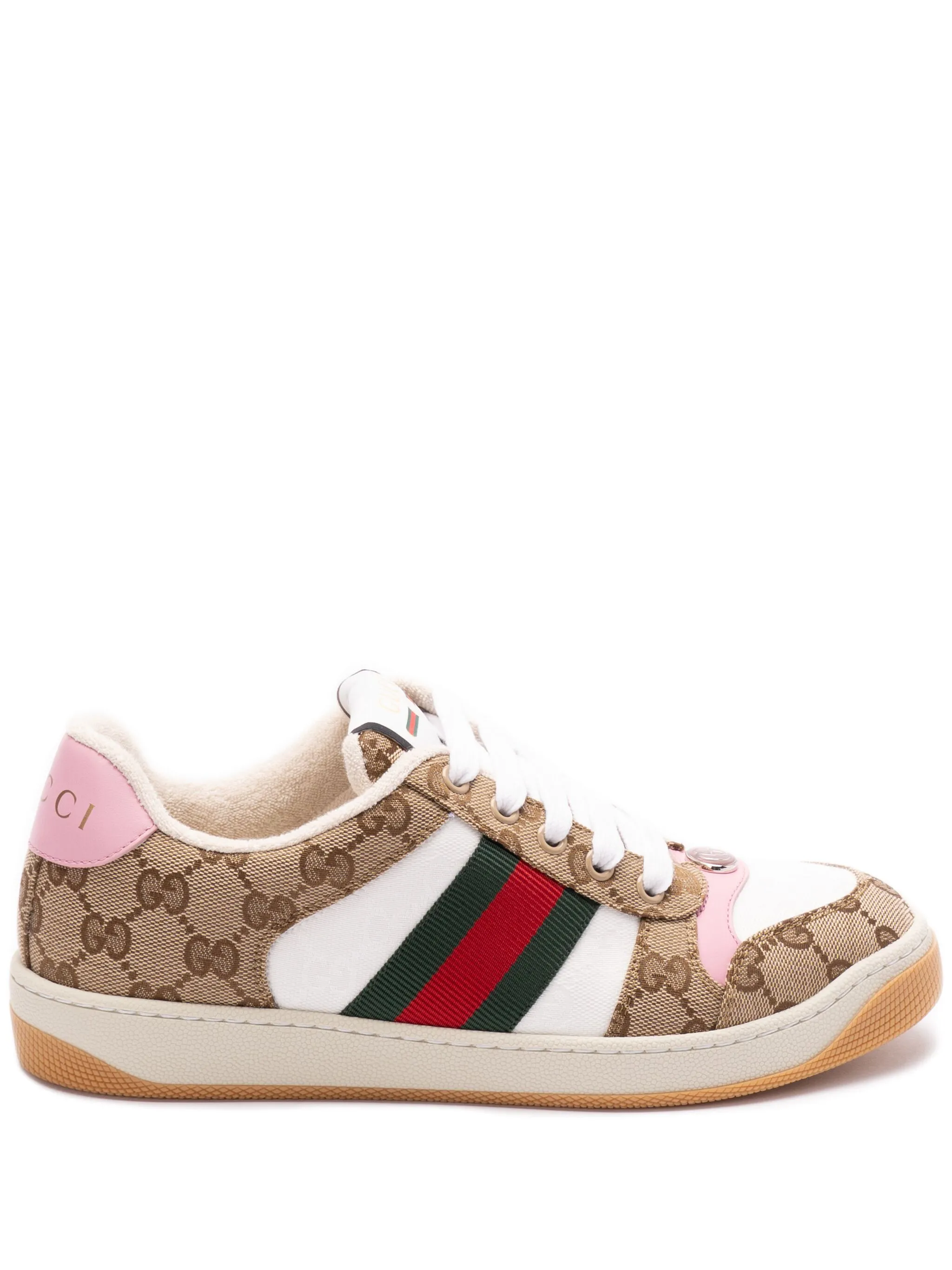 Кеды с логотипом GG Gucci, бежевый