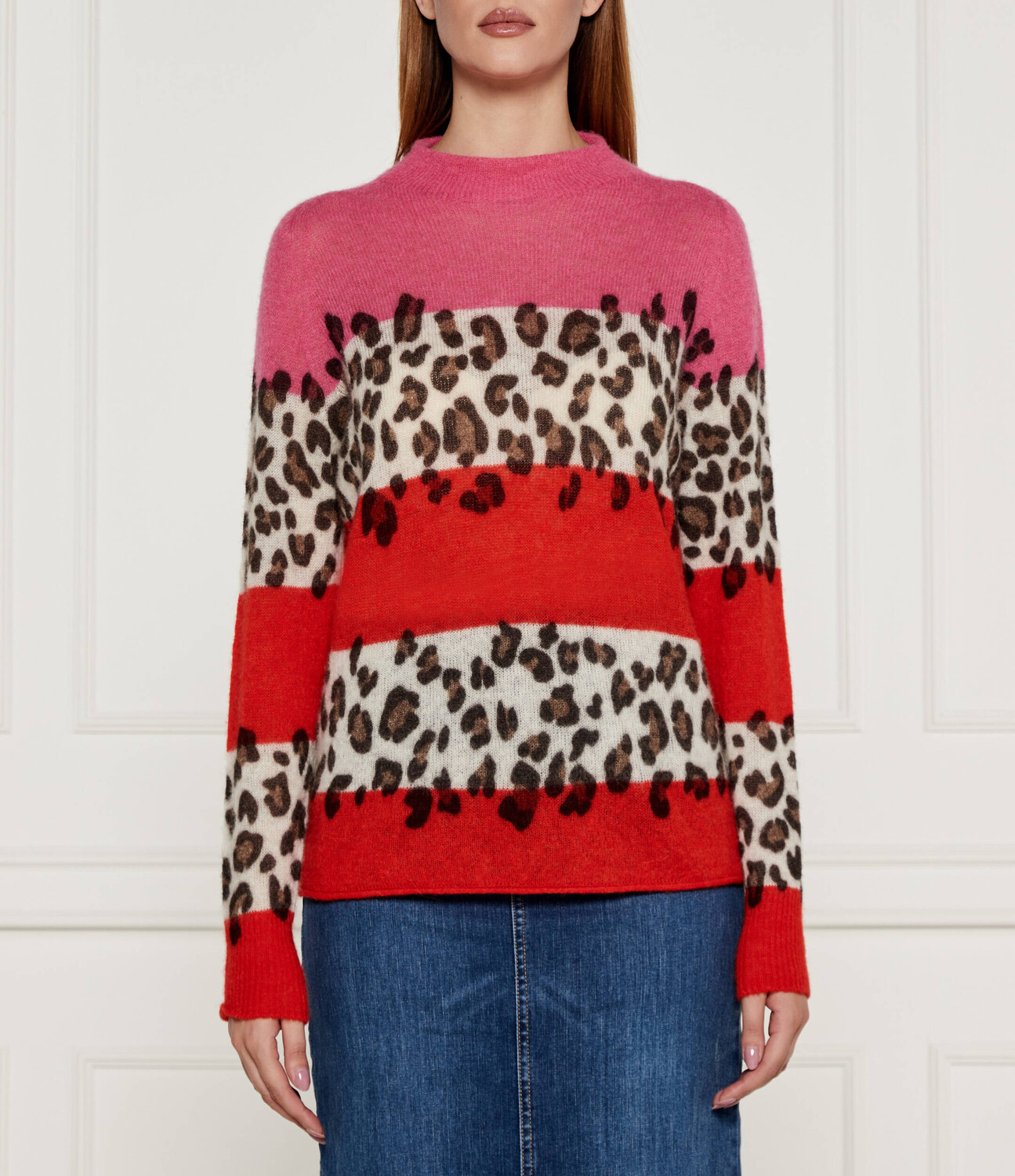 

Свитер из шерсти Marc Cain Oversize fit, разноцветный