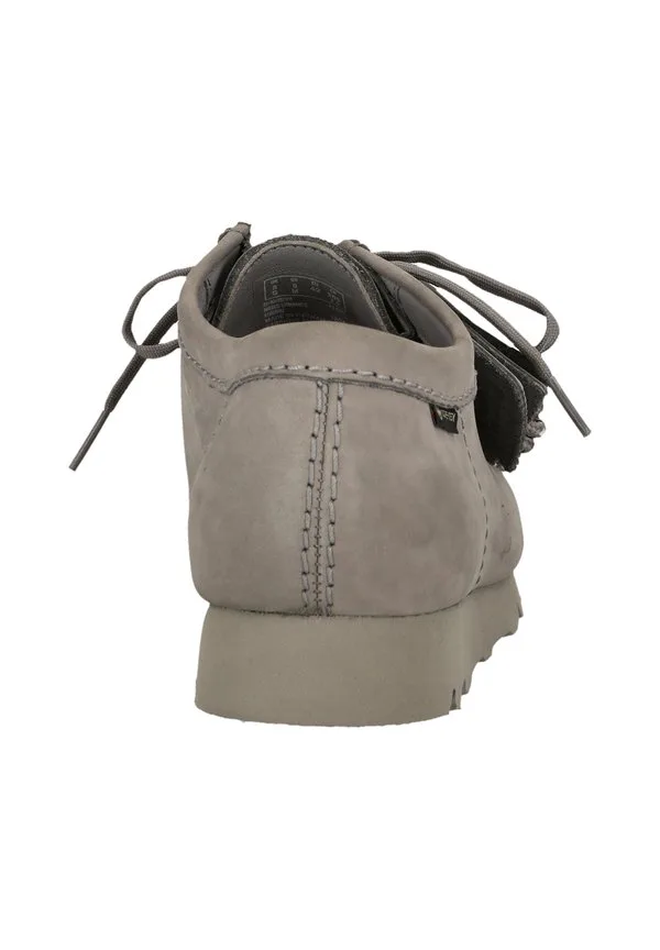 Повседневные кроссовки wallabee на шнуровке Clarks Originals, Grey Nubuck — фото 4