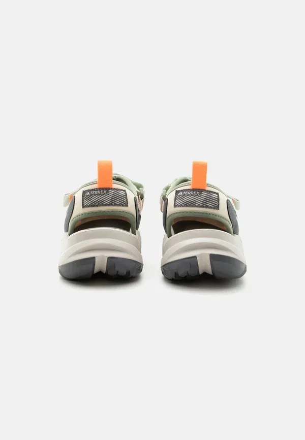 Сандалии прогулочные Hydroterra Adidas Terrex, песочный слой/алюминий/палаточно-зеленый — фото 3