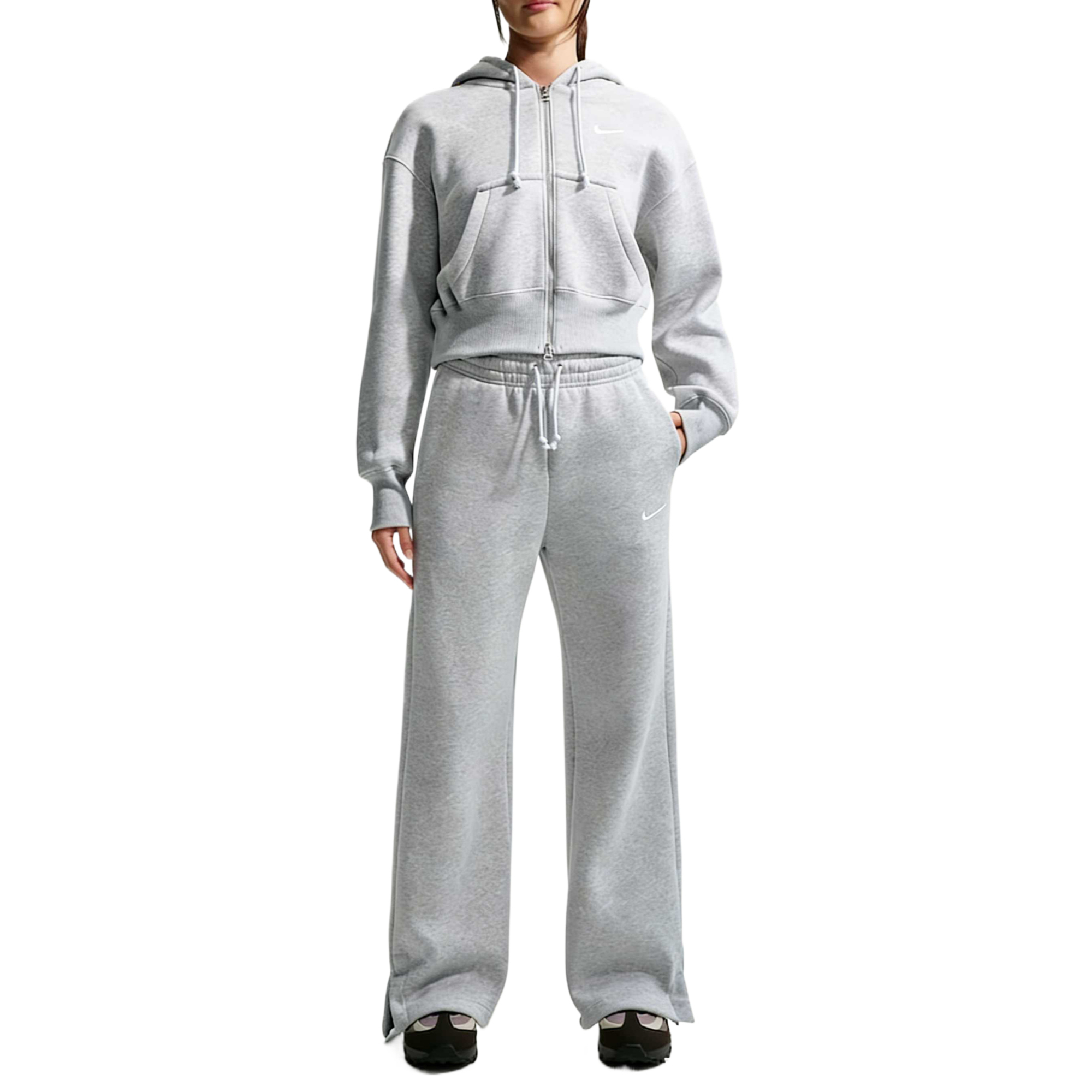 Nike Спортивные штаны Phoenix Fleece Casual для женщин Pure Platinum/Warm Tone/Sail White — фото 3