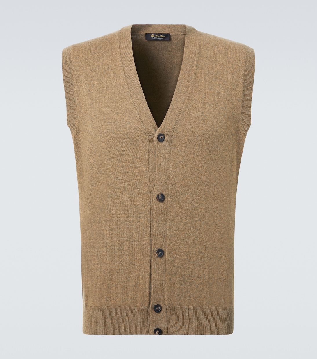 

Классический кашемировый жилет Loro Piana, Wood Grain Melange