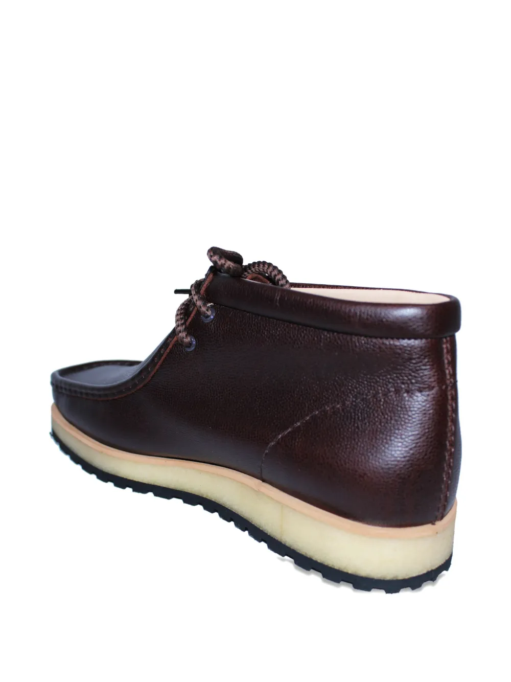 Кожаные ботинки-дезерты на шнуровке Clarks Originals, коричневый — фото 3