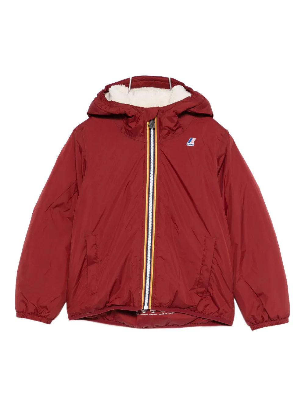 

Стеганая куртка с капюшоном K Way Kids, красный