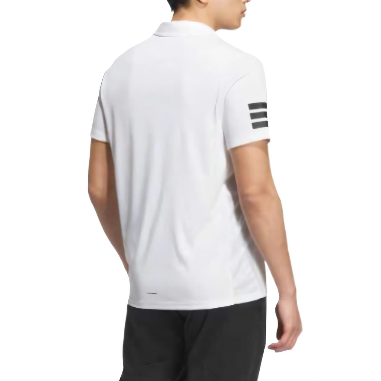 Adidas Футболка Polo Tennis3 Stripes мужская white/black — фото 4