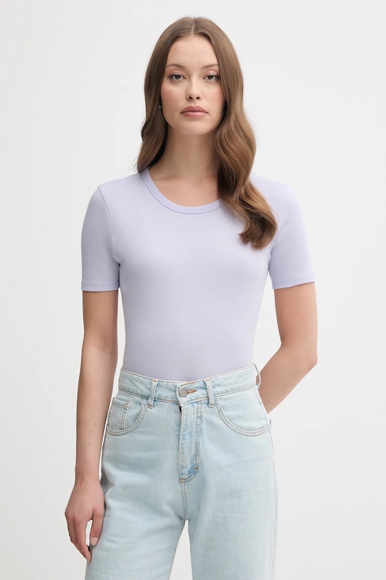 

Хлопковая футболка United Colors Of Benetton, фиолетовый