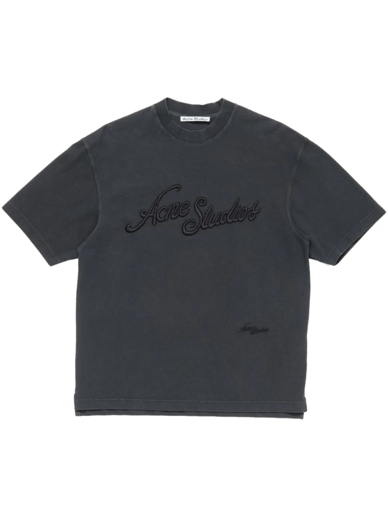 

Футболка с вышивкой Acne Studios, черный