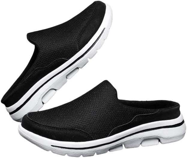 

Мужские сабо домашние тапочки садовая обувь мужские шлепанцы удобные нескользящие летние тапочки Hhhchpm, белый/черный