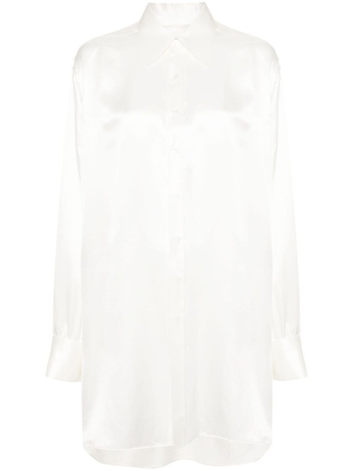 

Maison Margiela шелковая рубашка, белый