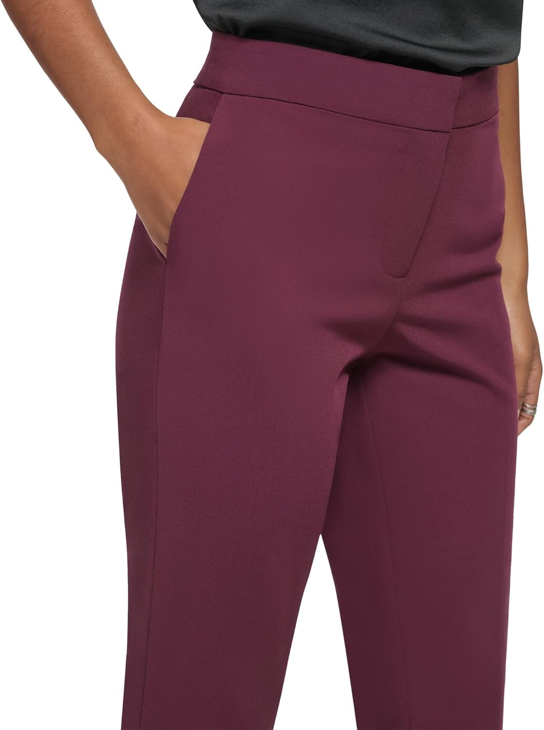 Женские повседневные брюки Calvin Klein Essential Lux Stretch Comfortable, Port — фото 4