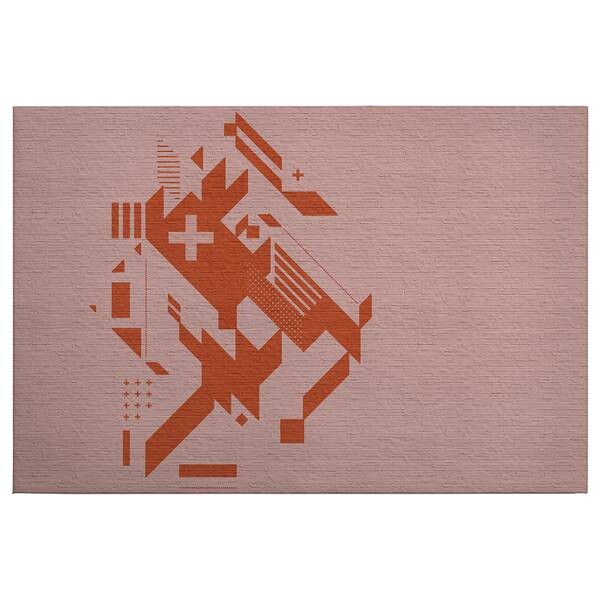 

Картина на холсте A.S. Création Brick By Brick цвет orange/rosa