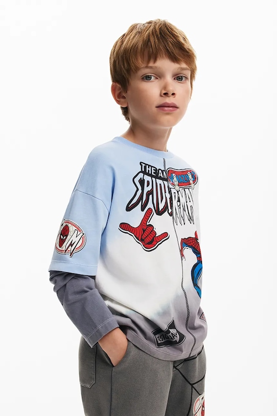 

Детская хлопковая водолазка Desigual, серый