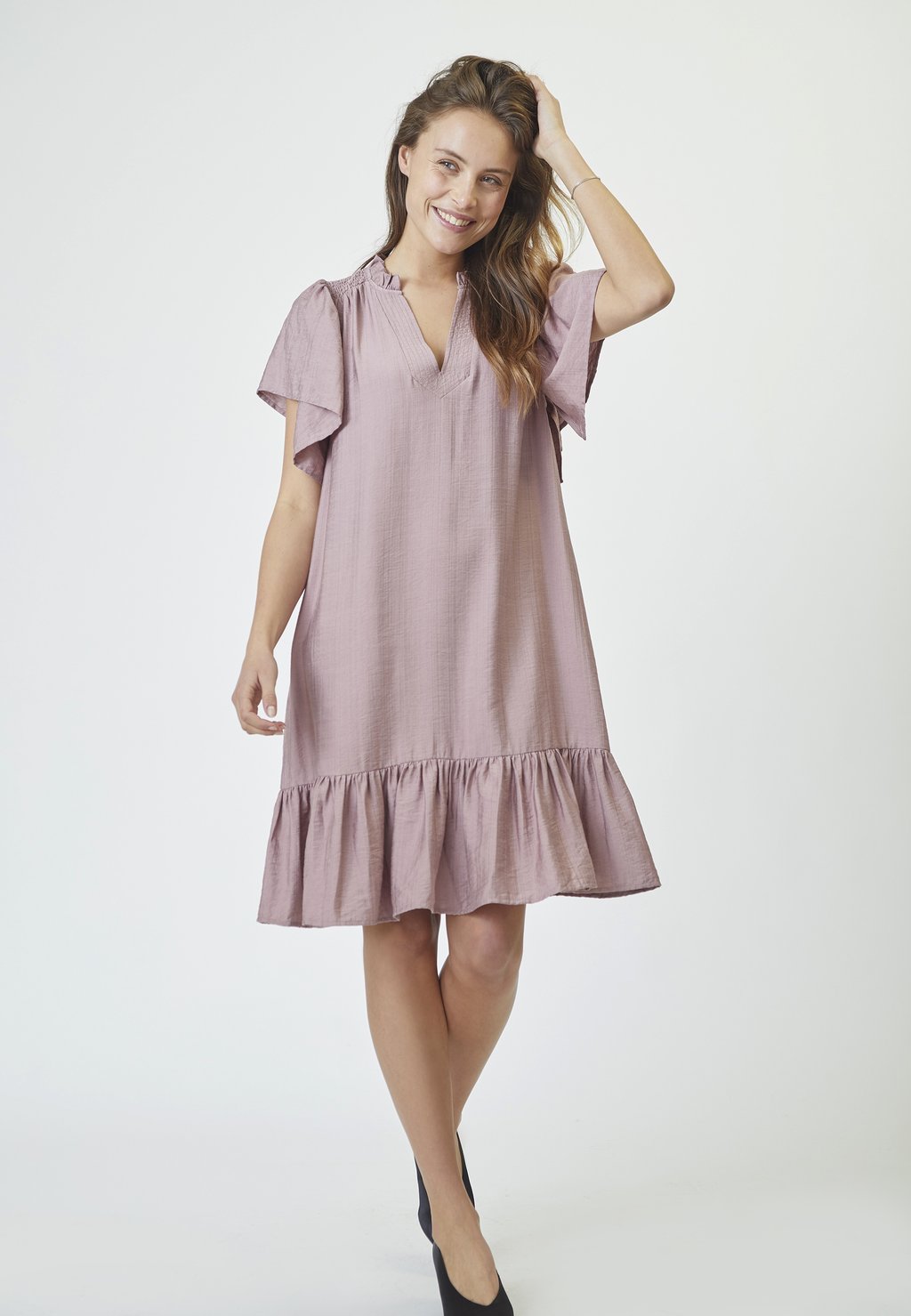 

Повседневное платье HERACC CROP SS FRILL DRESS Co'couture, розовый