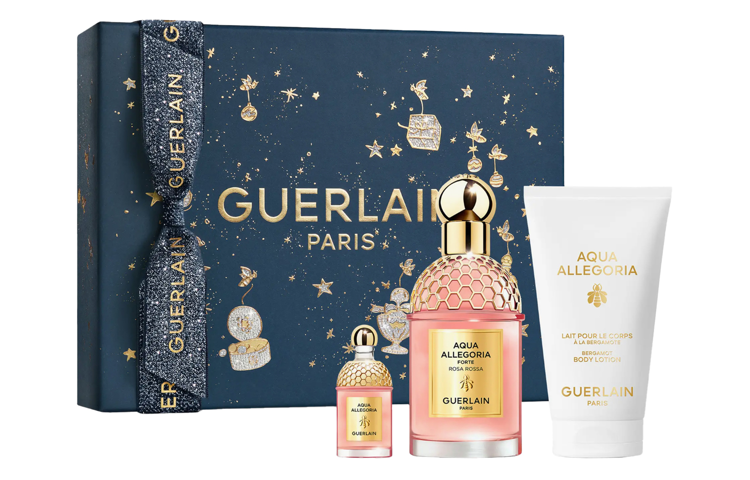 

Jiaolan 2024 рождественский лимитированный набор духов Forte Rosa Rossa Eau De Parfum с ароматом персика и розы 7,5мл+75мл+75мл GUERLAIN