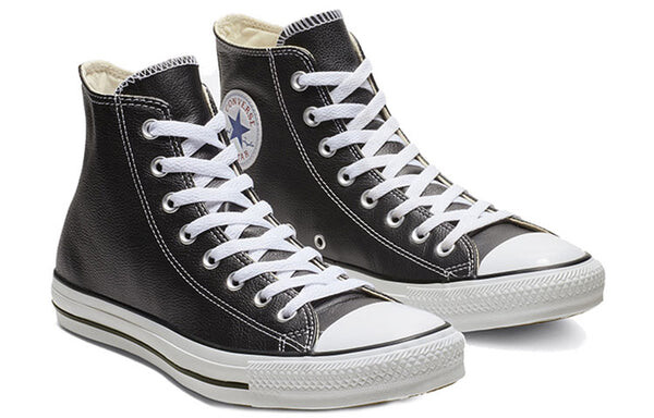 Кроссовки chuck taylor all star leather hi 'black' Converse, черный — фото 3