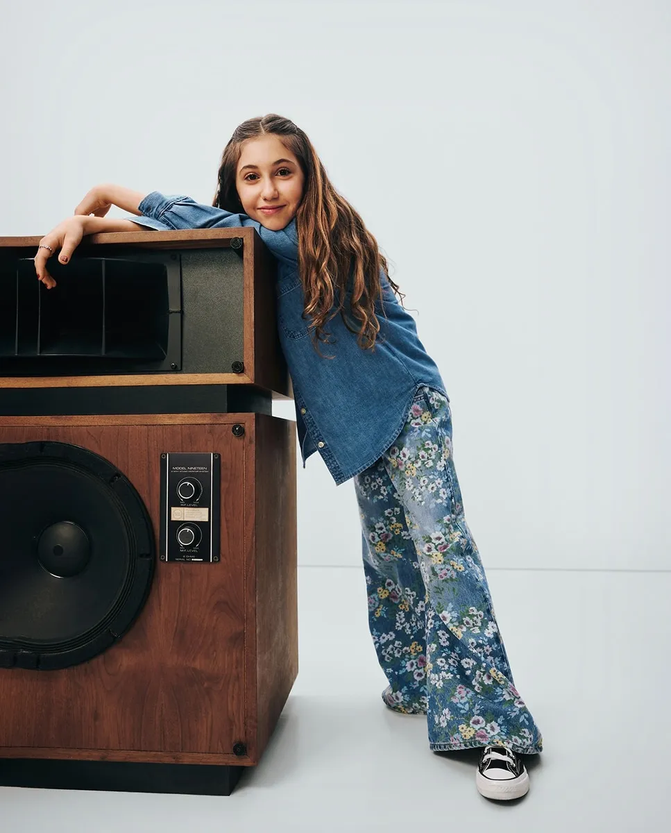 

Джинсы для девочки свободного кроя Gap, светло-голубой