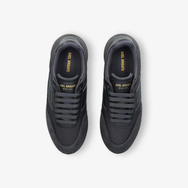 Кроссовки Axel Arigato Genesis neo runner низкие из замши и кожи, черный — фото 2