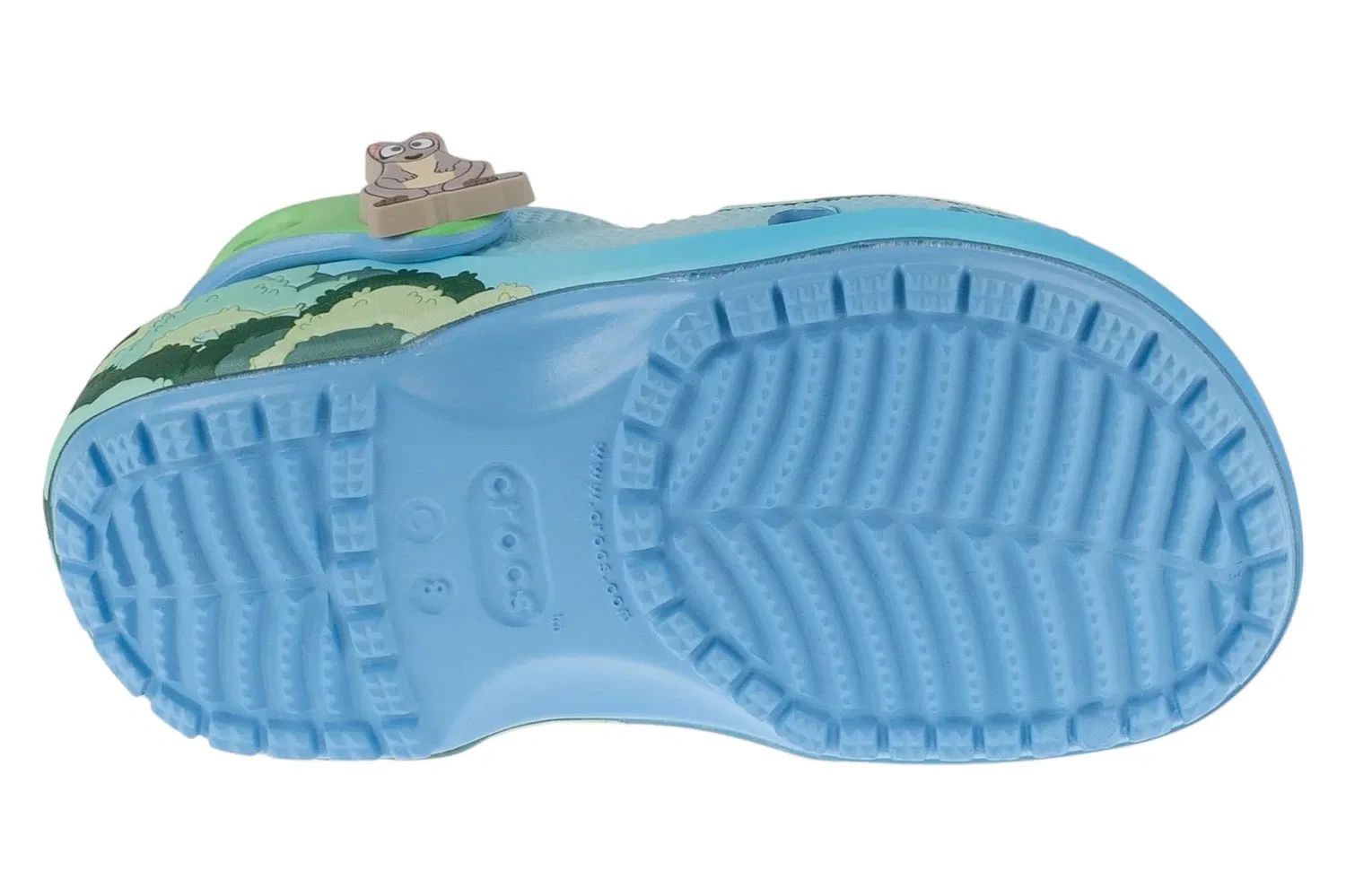 Босоножки классические голубые Crocs — фото 4