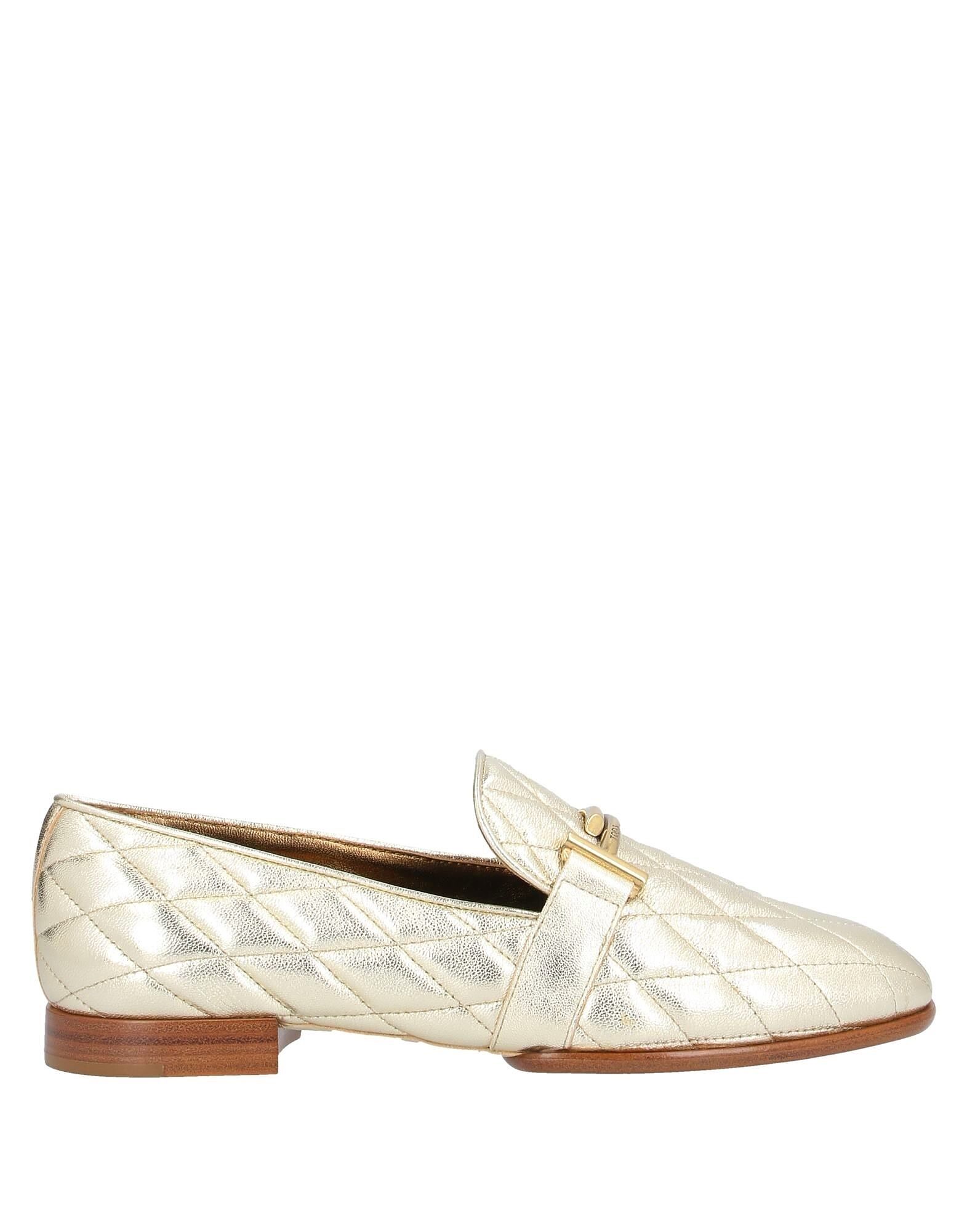 Лоферы Tod'S, платиновый
