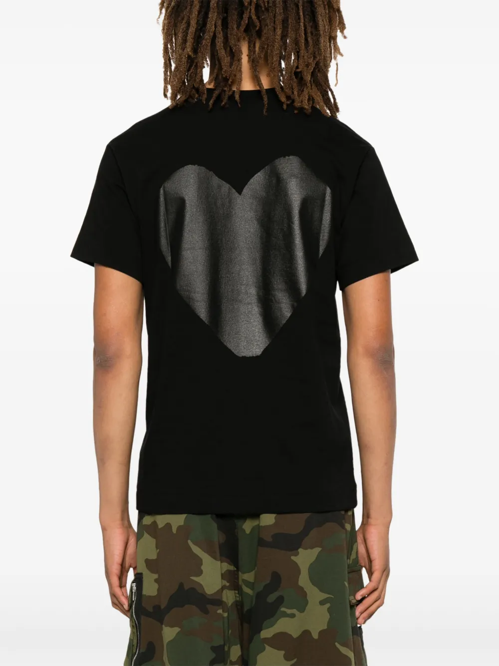 Футболка с графическим принтом Comme Des Garçons Play, черный — фото 4