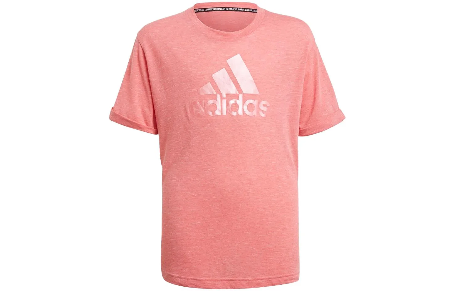 Футболка для детей Crew Neck Moderate Adidas, розовый красный — фото 3