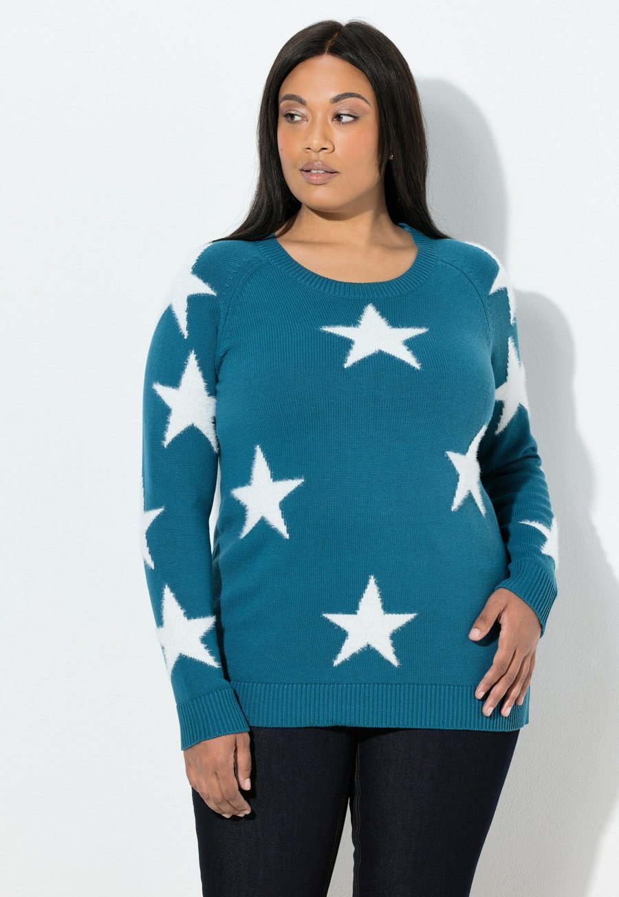 

Джемпер Ulla Popken Jumper, Petrol/Teal