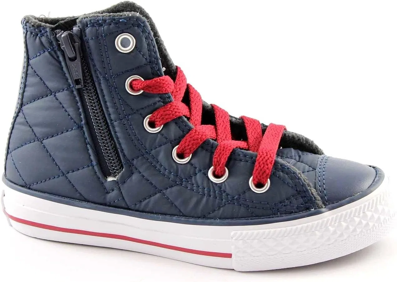 Мужские кроссовки Converse, All Star, высокие кроссовки с боковой молнией, цвет B2, Blue Nighttime Navy Chillipaste Qui — фото 2