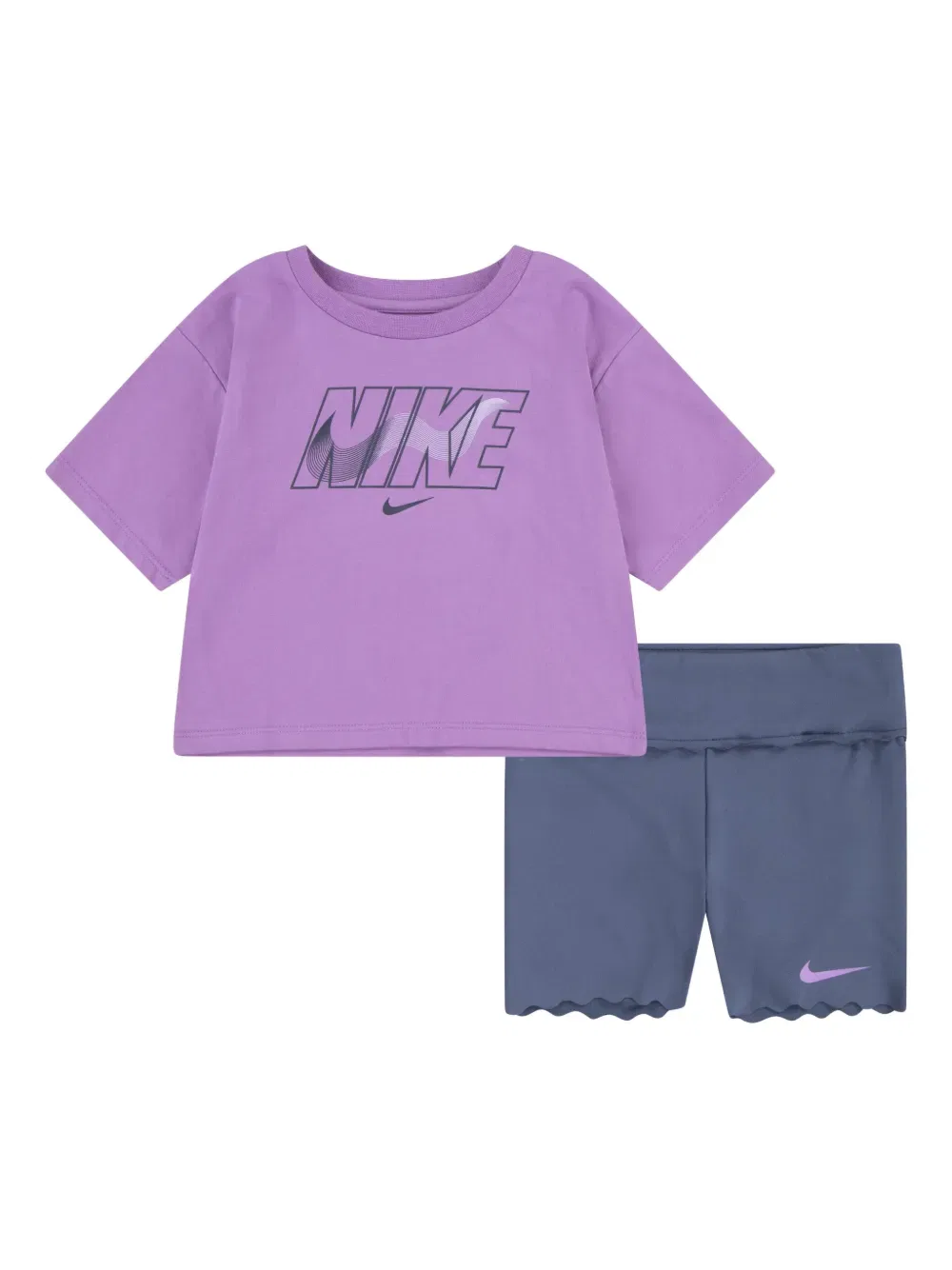Шорты Swoosh Motion (комплект из двух штук) Nike Kids, синий