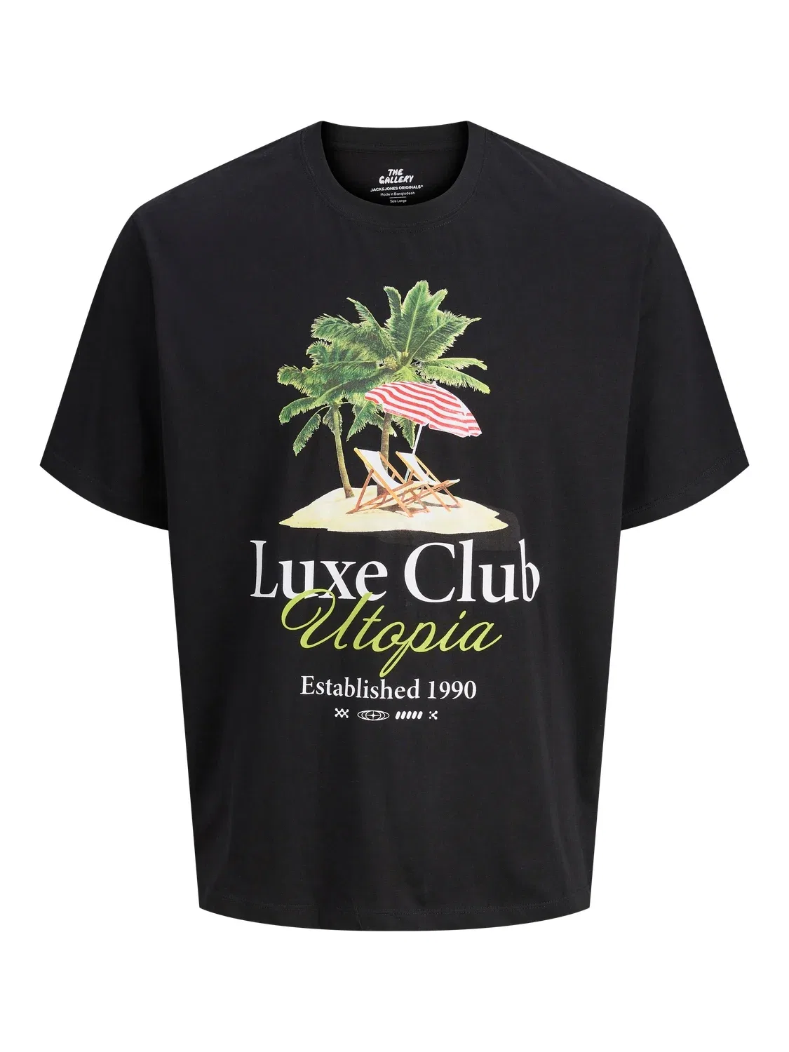 Футболка свободного кроя JACK & JONES Junior, черный