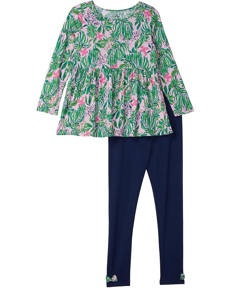 

Детский комплект Lilly Pulitzer Kids Adella Tunic & Legging Set, Conch Shell Pink Roaring With Joy