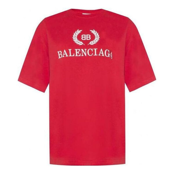 

Футболка bb t-shirt 'red white' Balenciaga, красный