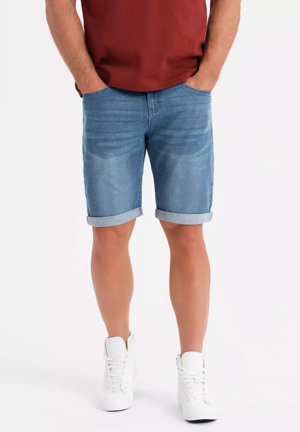 

Джинсовые шорты WITH ROLLED-UP Ombre, синий