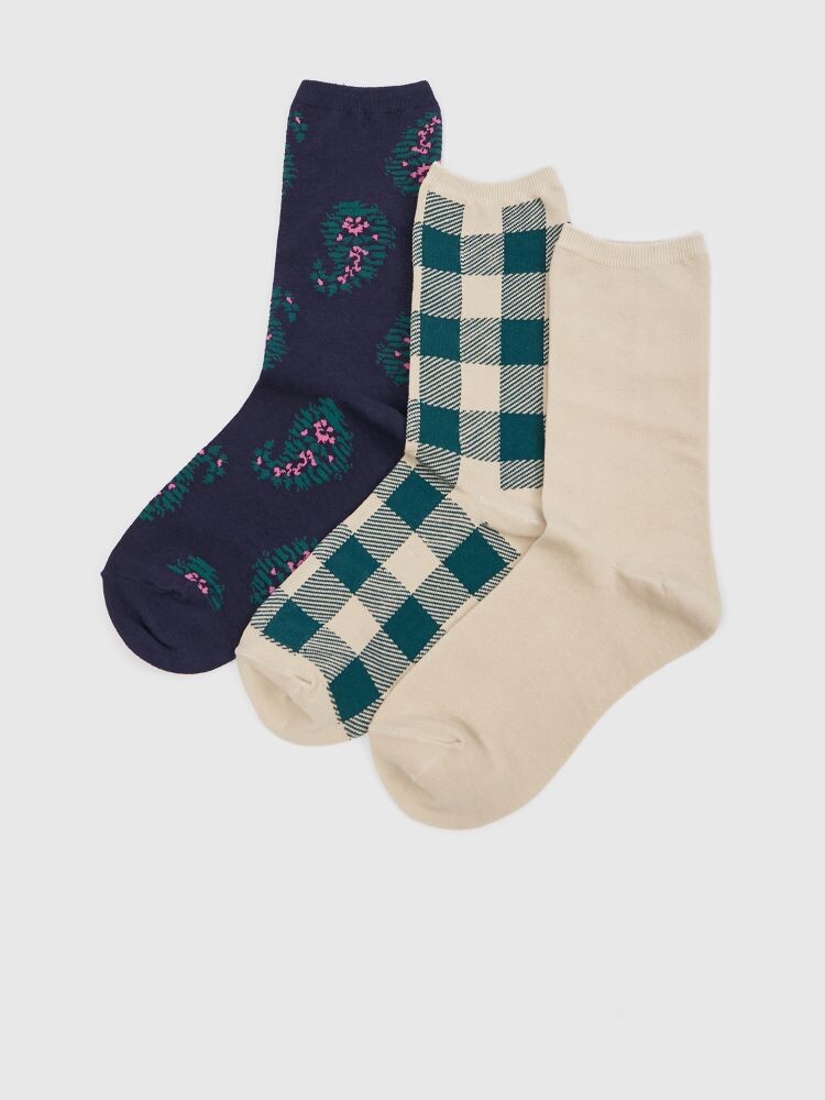 

Высокие носки с рисунком, 3 пары. Gap, мультиколор