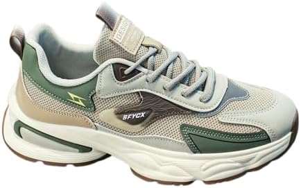 

Мужские дышащие кроссовки на платформе из сетки, повседневные беговые и ходовые кроссовки, легкие модные спортивные обувь с толстой подошвой Generic, белый