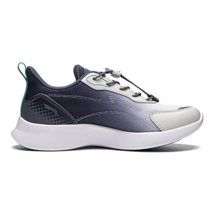 Кроссовки LINING YOUNG Kids Lifestyle Shoes GS Low-top Light Lime/Deep Navy Blue, темно-синий — фото 2