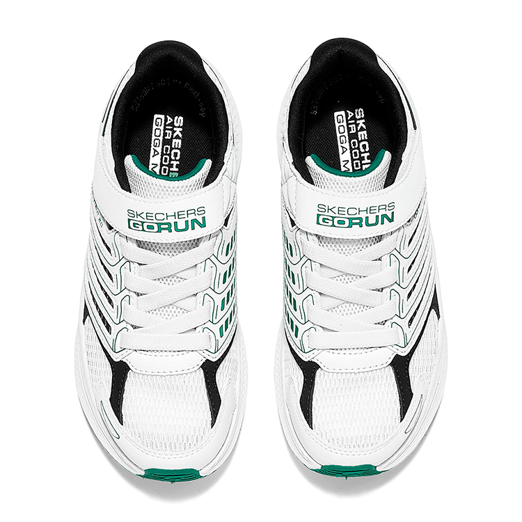 Скользостойкие, износостойкие, легкие амортизирующие кроссовки Low top Kids' Skechers Kids, белый — фото 4