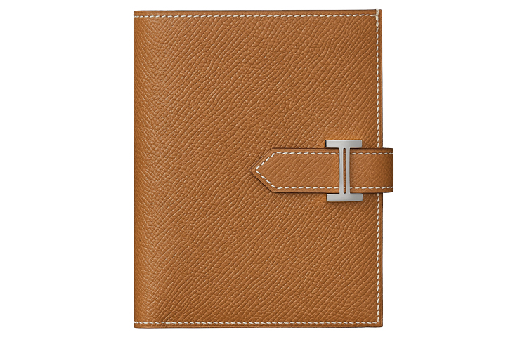

Hermes Bearn Epsom Calfskin Wallet Women's Brown