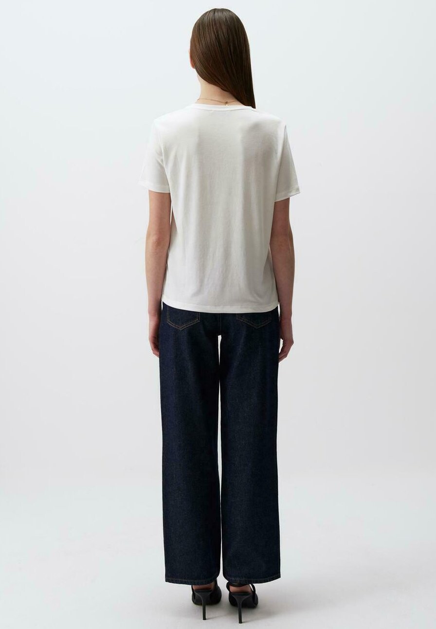 

Футболка базовая Straight Fit Crew Neck Short Sleeved Jimmy Key, белая