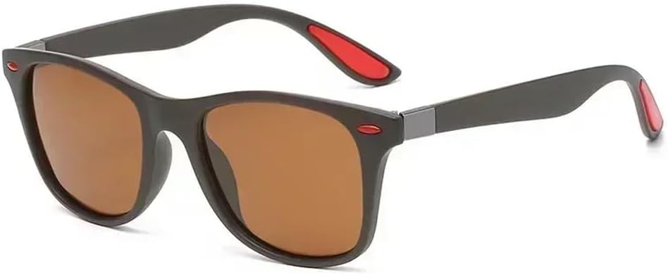 

Поляризованные солнцезащитные очки для мужчин TR90, модные солнцезащитные очки для женщин, цветная пленка, защита от УФ-излучения, очки для защиты от солнца на открытом воздухе HYYZZC, Tea