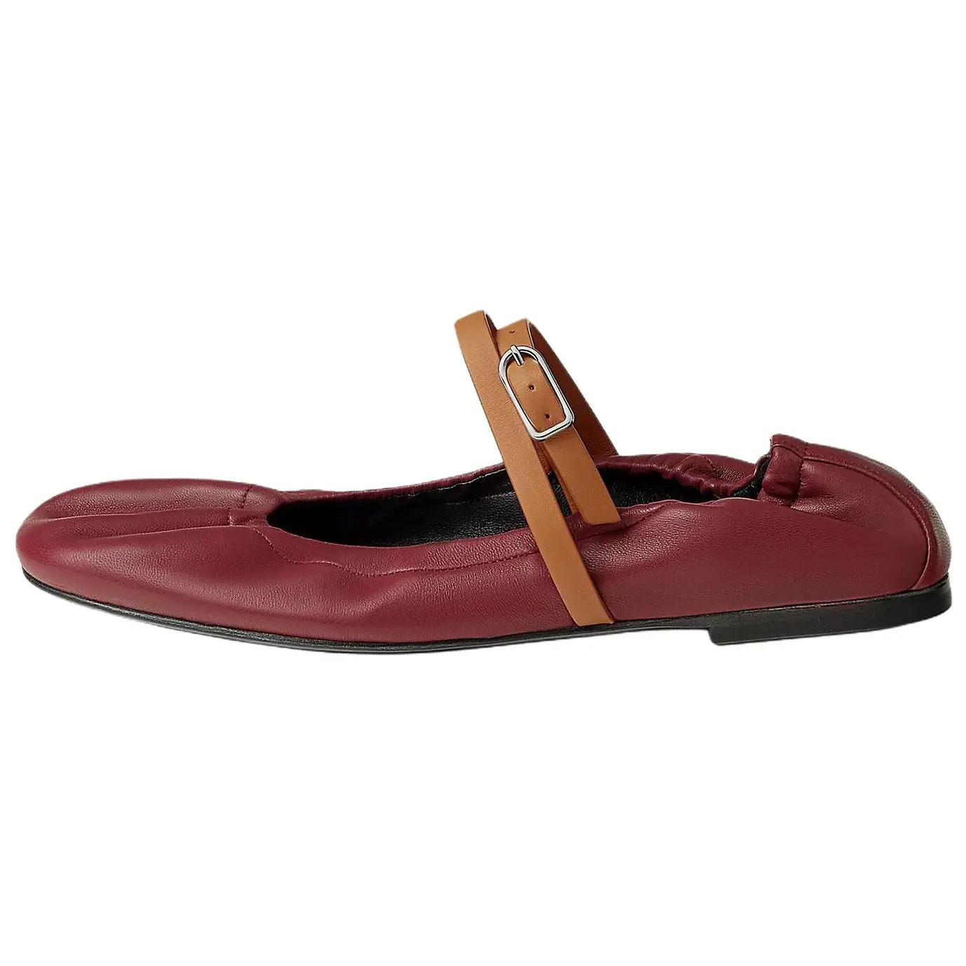 HERMES Туфли Мэри Джейн Jolly Flat женские красные