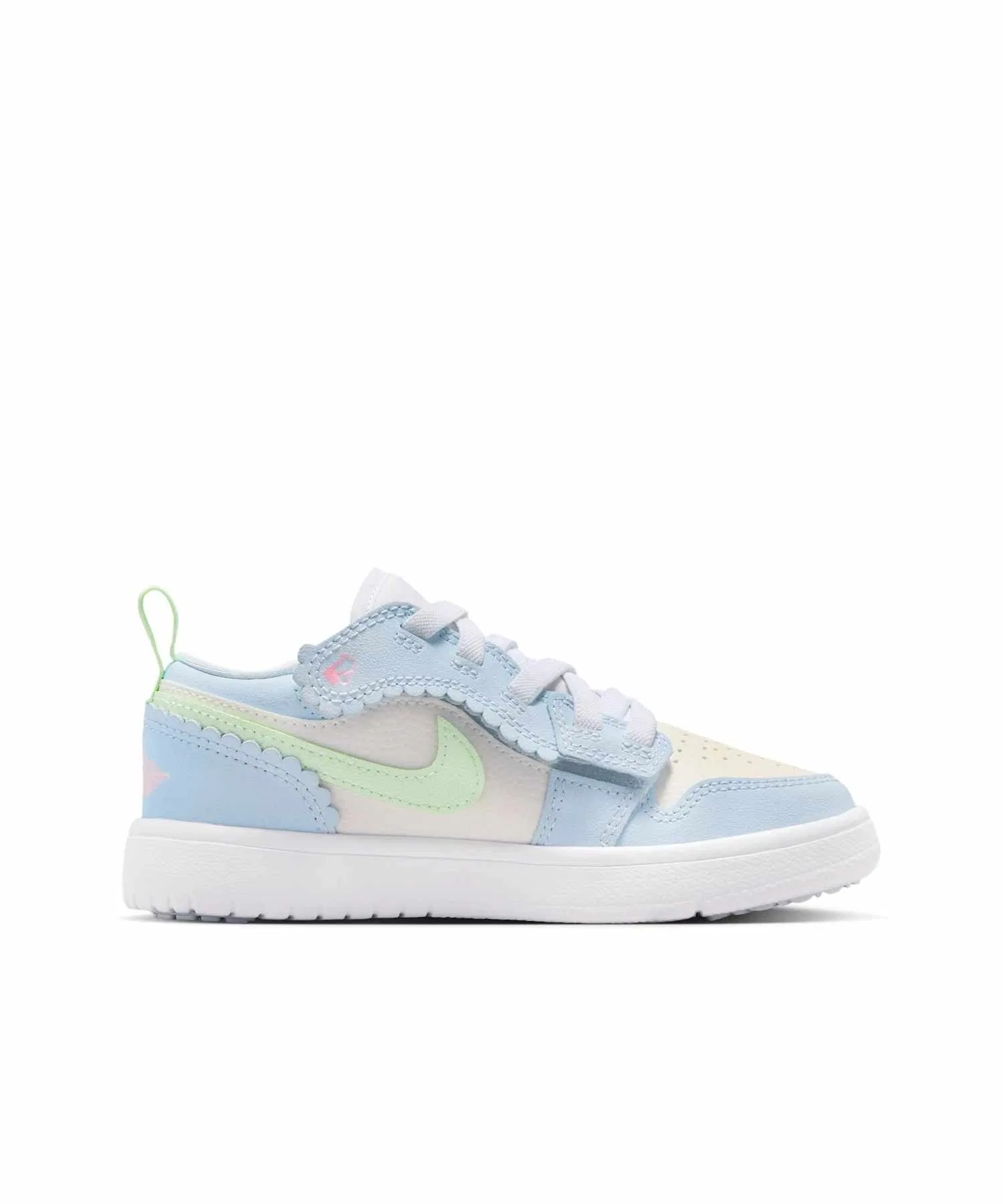 Детские кроссовки Jordan 1 Low Alt SE из натуральной кожи, голубые — фото 3