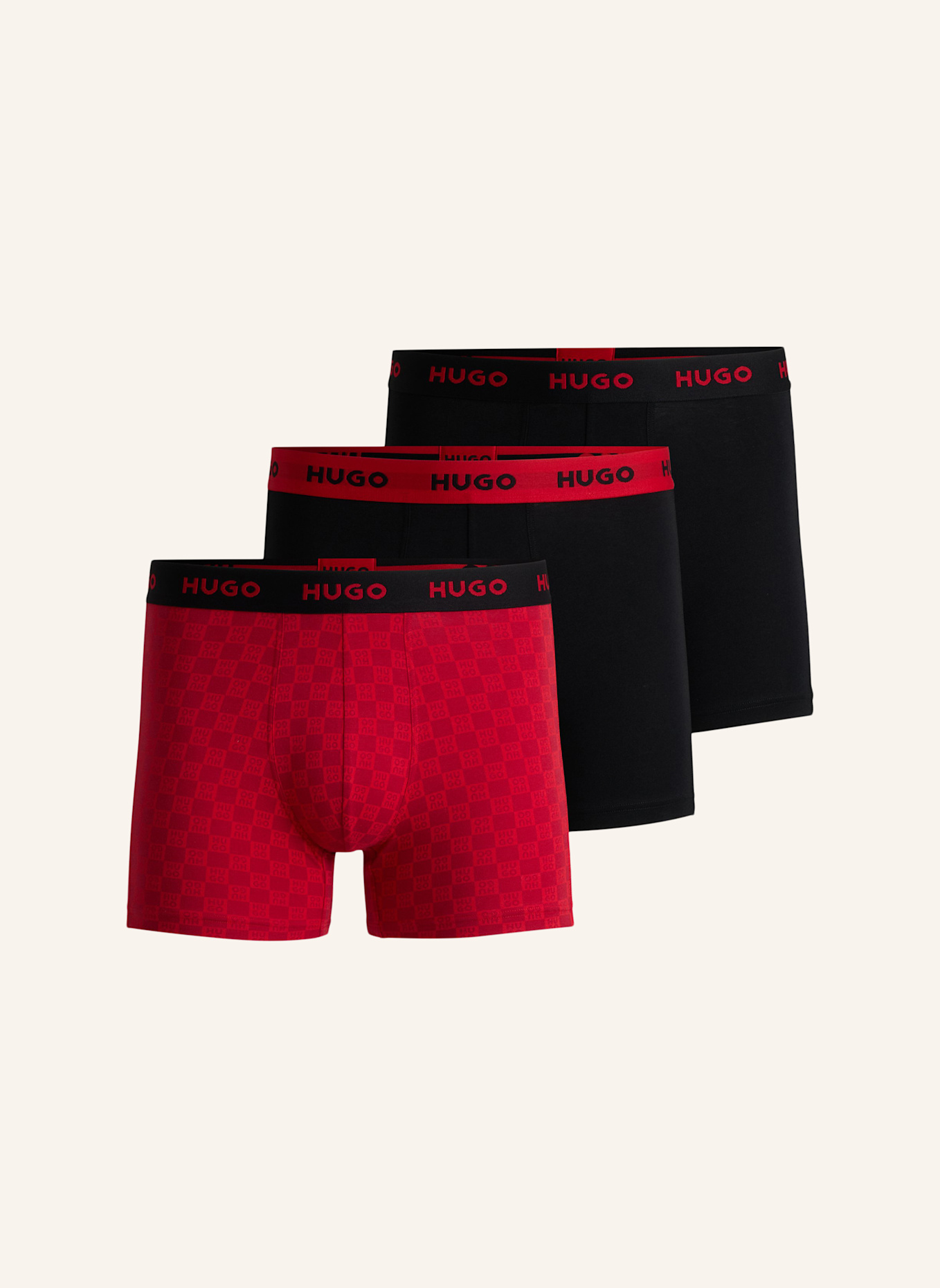

Боксерские шорты boxerbr trplt дизайн Hugo, черный