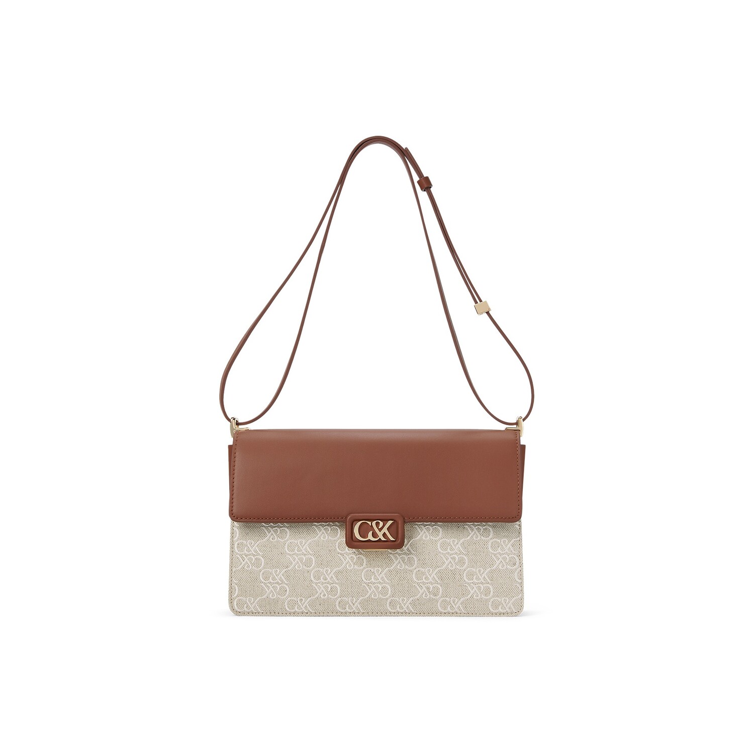

Charles&Keith Женская сумка через плечо CHARLES & KEITH, Коньяк светло-коричневый